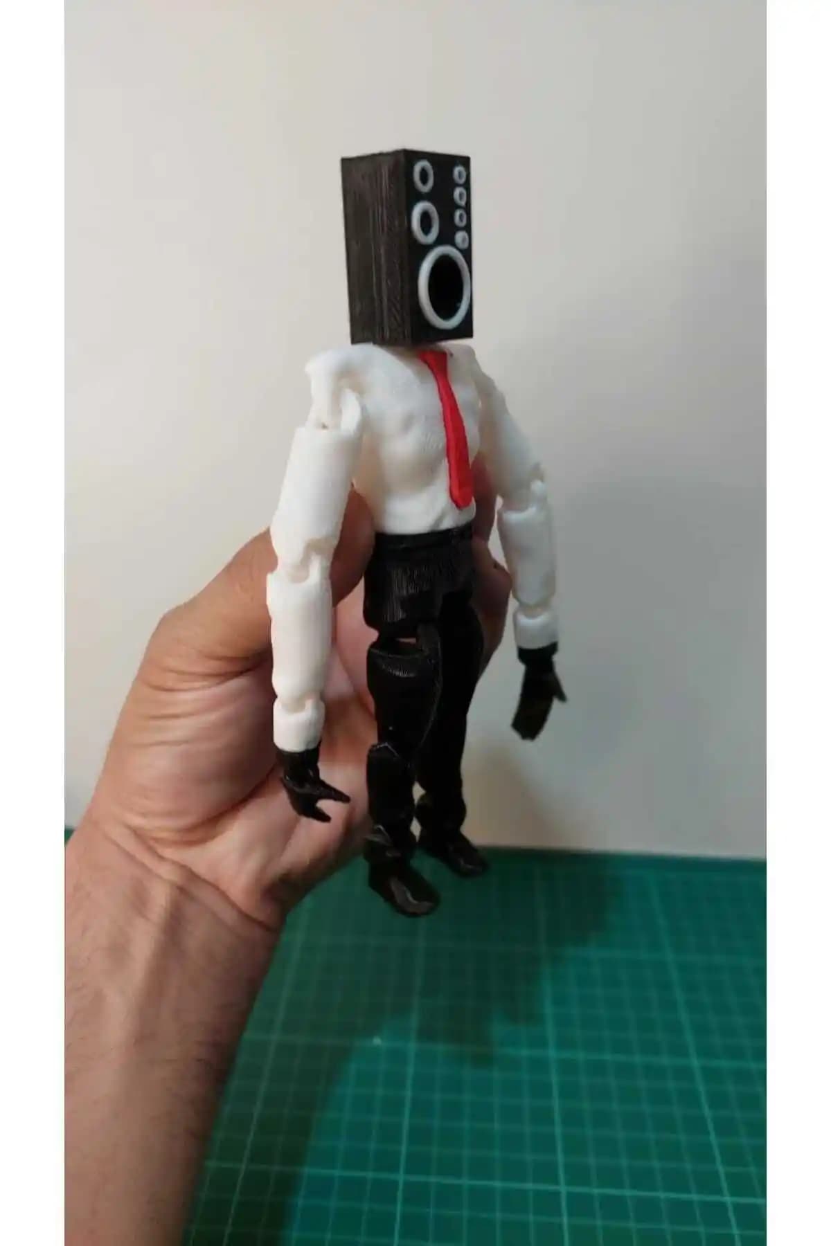 Giftbox3d Skibidi Toilet Speaker Man Figürü 19 cm: Detaylı Tasarım ve Çevre Dostu Üretim