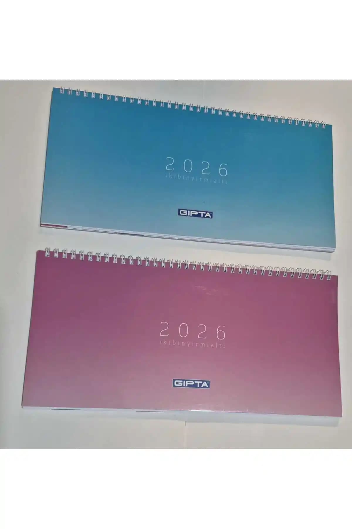Gıpta 2026 Spiralli Masa Takvimi 16x33 cm – Estetik ve Fonksiyonel Planlama Aracı