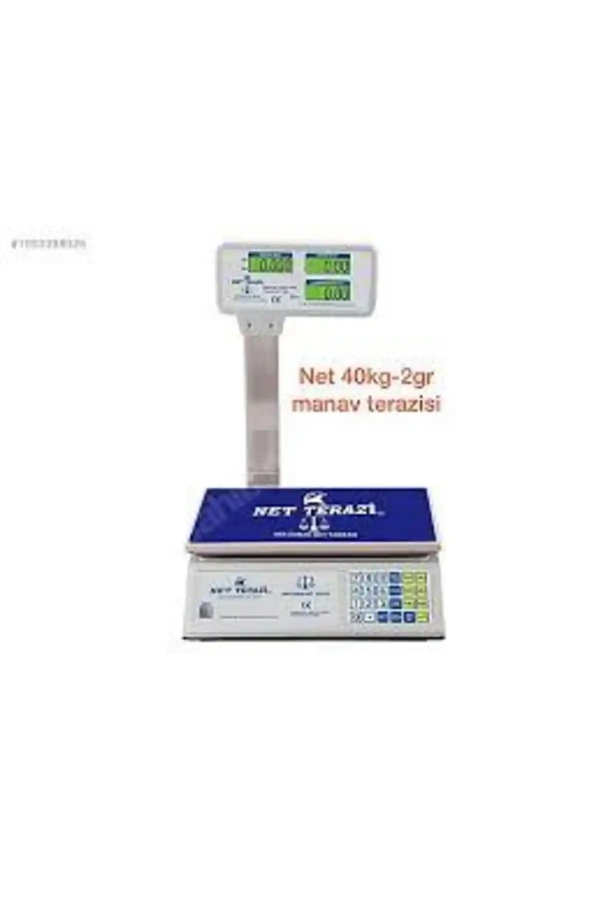 GOLD LIGHT Dijital Çift Ekranlı Bakkal Manav Pazar Terazisi 40 kg Kapasiteli