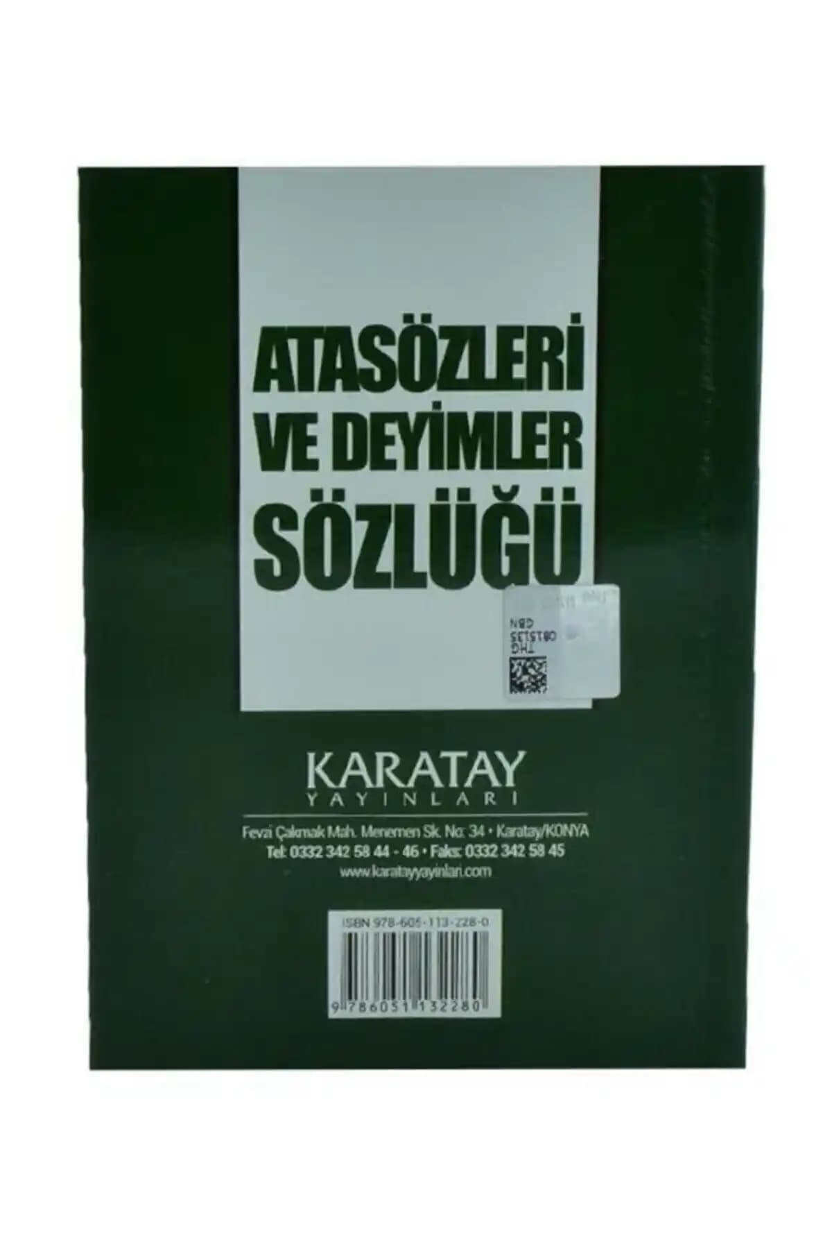 Karatay Yayınları Atasözleri Deyimler Sözlüğü: Gençler İçin Kapsamlı Dil Becerileri Kaynağı