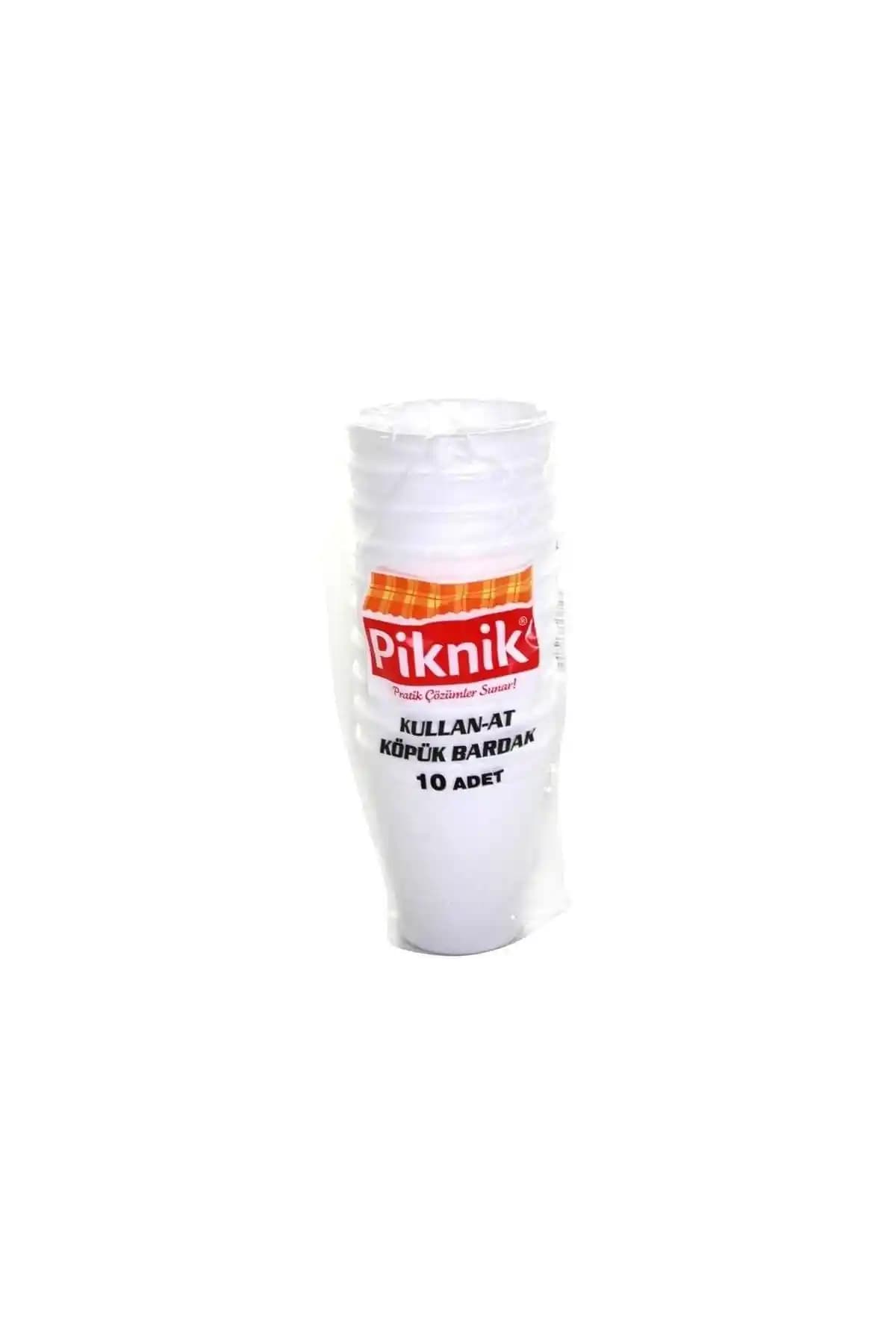 Piknik Kullan At Köpük Bardak 10'lu: Dayanıklı ve Gıda Güvenli Pratik Bardak Çözümü