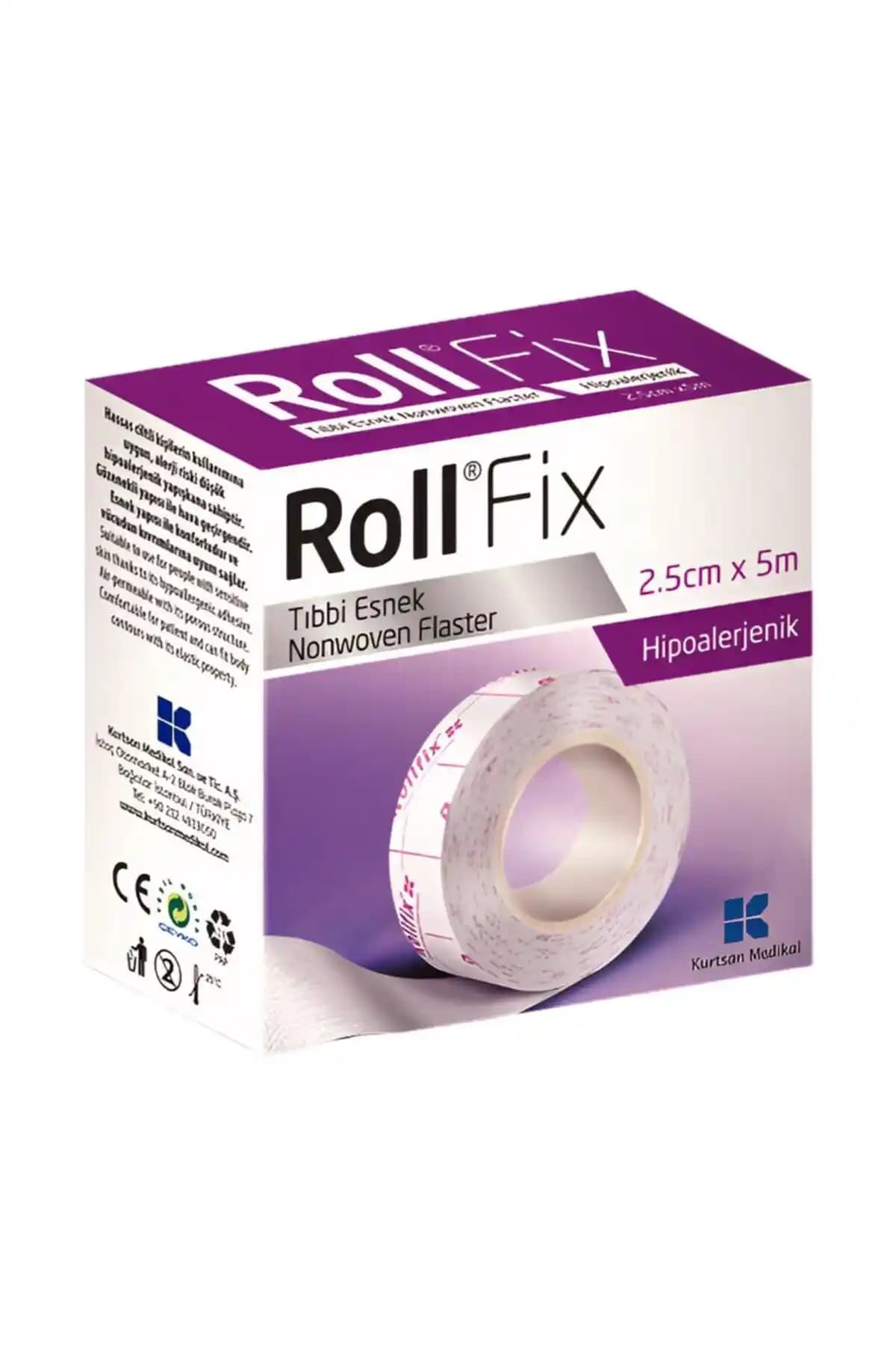 Roll Fix Hipoalerjenik Esnek Flaster 2,5 cm x 5 m: Hassas Ciltler İçin Konforlu Koruma