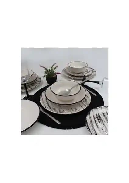 Arna Porselen Anka 18 Parça Yemek Takımı Modern ve Dayanıklı Tasarım İle Şık Sofralar İçin