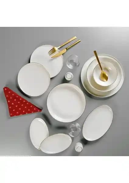 Aryıl<dı>z Lima Gold 6 Kişilik Yemek Takımı Estetik ve Fonksiyonellik Bir Arada