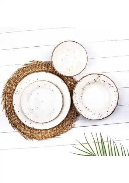 Aryılzıd Tulu Porselen Yemek Takımı 24 Parça Şık ve Dayanıklı Sofra Seti