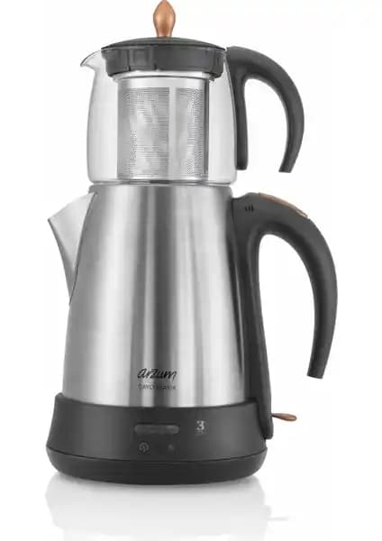 Arzum AR3003 Çaycı Cam Demlikli Çay Makinesi: Estetik ve Fonksiyonellik Bir Arada