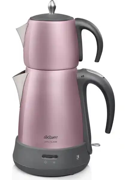 Arzum AR3078 Çaycı Klasik 1650 W Paslanmaz Çelik Modern Tasarım ve Kullanım Kolaylığı
