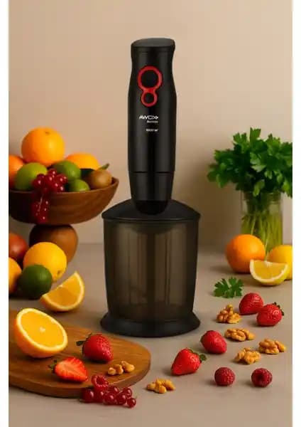 Awox Barmix 3 İn 1 1000 Watt Çıkabilir Çelik Uçlu Blender Seti Modern ve Çok İşlevli Mutfak Aleti