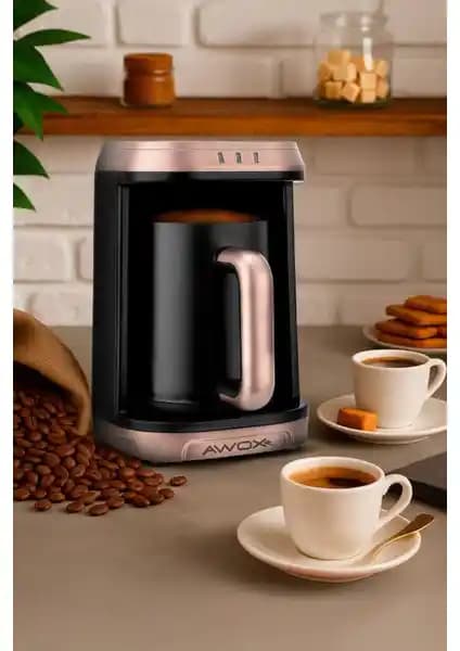 Awox Kafija Rose Gold Türk Kahvesi Makinesi: Şık Tasarım ve Yüksek Performans