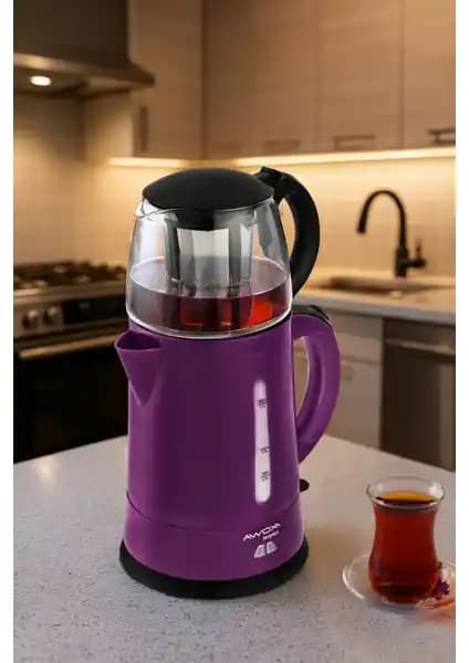 Awox Teaplus Cam Demlikli Elektrikli Çay Makinesi Modern ve Güvenli Tasarımıyla Mutfakta Şıklık Sunar