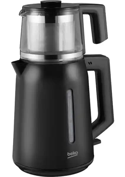 Beko Bkk 2221 C Siyah Cam Demlikli Çay Makinesi: Modern ve Kullanışlı Tasarım ve Özellikler