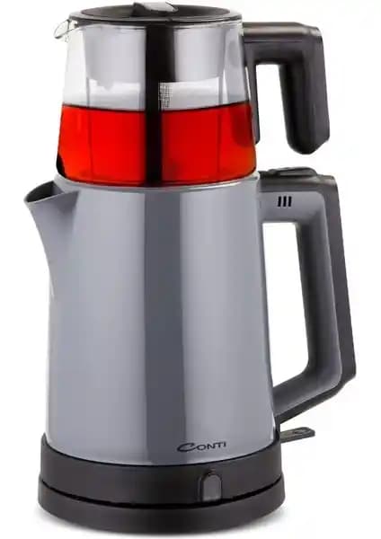 Conti CTM-200 Stly Plastik Çaycı Antrasit Modern ve Fonksiyonel Çay Makinesi
