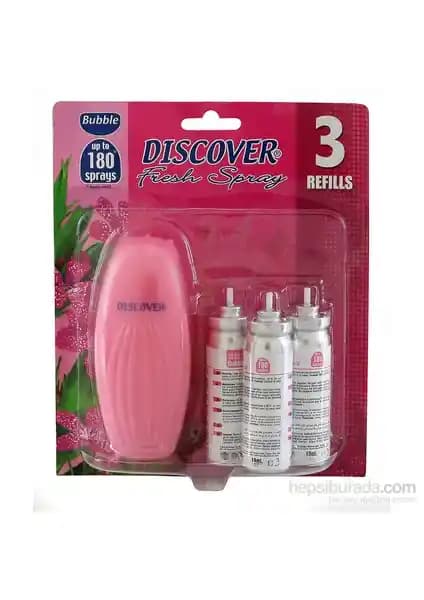Discover Fresh Sprey Banyo Spreyi 3 Yedekli – Pratik ve Uzun Süreli Ferahlık Sağlayan Aromatik Ürün