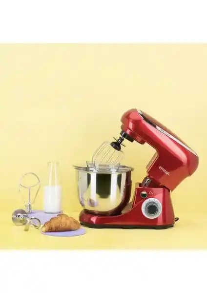Emsan Bella Gusto Kırmızı Stand Mikser: Güçlü ve Çok Yönlü Mutfak Çözümü