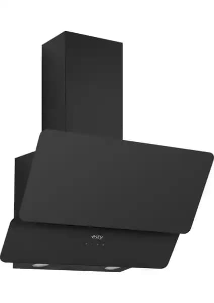 Esty 3471 60 cm Siyah Camlı Dekoratif Davlumbaz Modern Mutfaklar İçin Güçlü ve Şık Tasarım