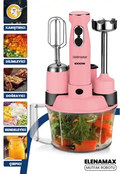 Goldmaster GM-7239 1000W Çok Fonksiyonlu Mutfak Robotu Detaylı İnceleme ve Özellikler