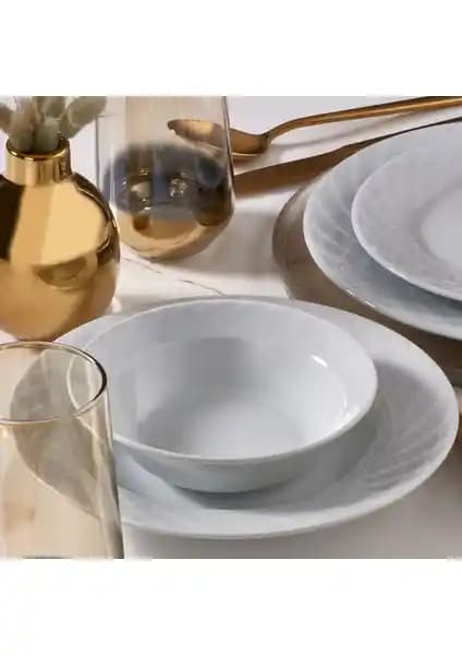 Güral Alfa 18 Parça 6 Kişilik Modern ve Şık Porselen Yemek Takımı Özellikleri
