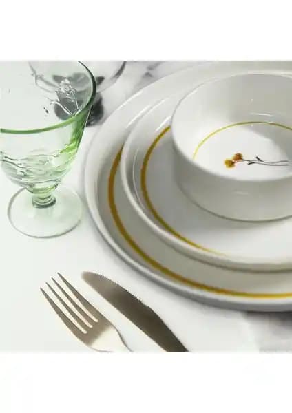 Güral Porselen Iris 18 Parça Yemek ve Sunum Seti Şıklık ve Dayanıklılığı Bir Arada Sunar