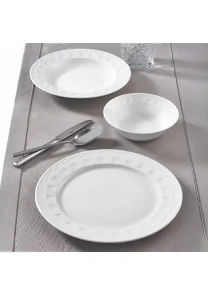 Güral Porselen Monet 18 Parça 6 Kişilik Rölyefli Yemek Takımı Özellikleri ve Kullanım Avantajları