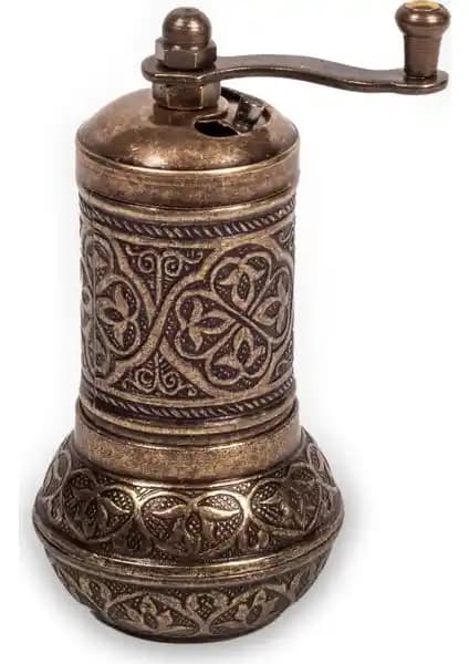 Handygoo Tombul Kahverengi Döküm Karabiber Değirmeni: Şık ve Dayanıklı Baharat Öğütücü