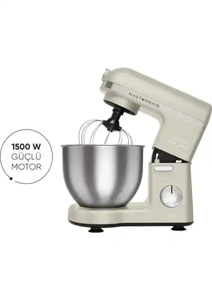 Karaca Mastermaid Chef Stand Mikser 1500W 5 Litrelik Paslanmaz Çelik Kase ile Profesyonel Mutfak Deneyimi