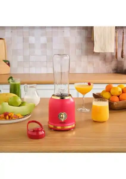 Karaca Retro Personal Smoothie Blender Sağlıklı ve Şık Tasarımıyla Günlük Kullanım İçin Uygun