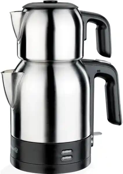 Korkmaz Demkolik SatinSiyah Elektrikli Çaydanlık: Modern Tasarım ve İşlevsellik Bir Arada