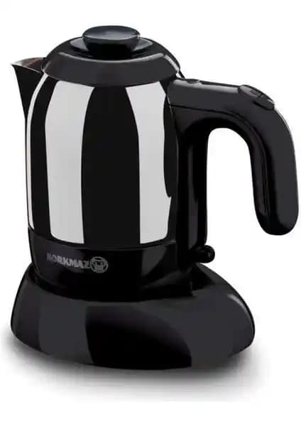 Korkmaz Mia Siyah Çelik Elektrikli Cezve: Modern Tasarımı ve Pratik Kullanımıyla Kahve Keyfi