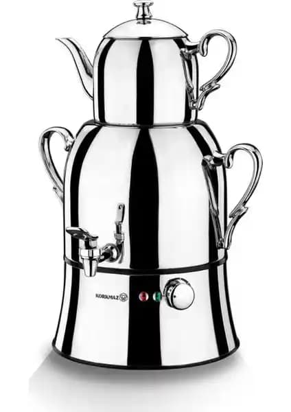 Korkmaz Nosta Mega InoxKrom Semaver: Dayanıklı ve Şık Çay Demleme Cihazı Özellikleri ve Kullanıcı Yorumları