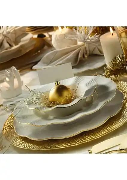 Kütahya Porselen Milena Krem Fileli 83 Parça Yemek Takımı Şıklık ve Fonksiyonelliği Bir Arada