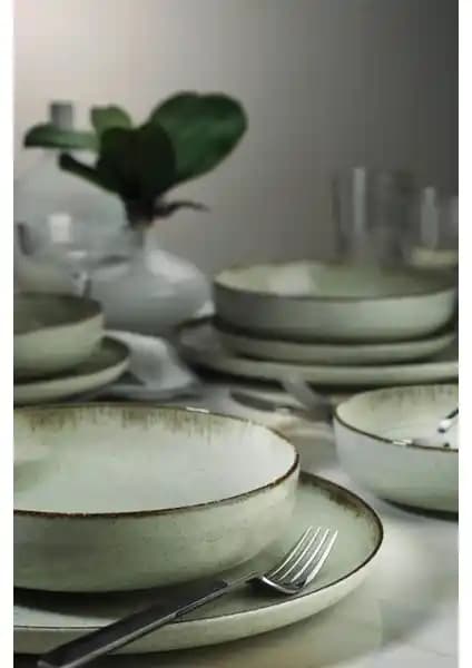 Kütahya Porselen Moderna 12 Parça 4 Kişilik Yemek Seti Modern ve Dayanıklı Tasarım