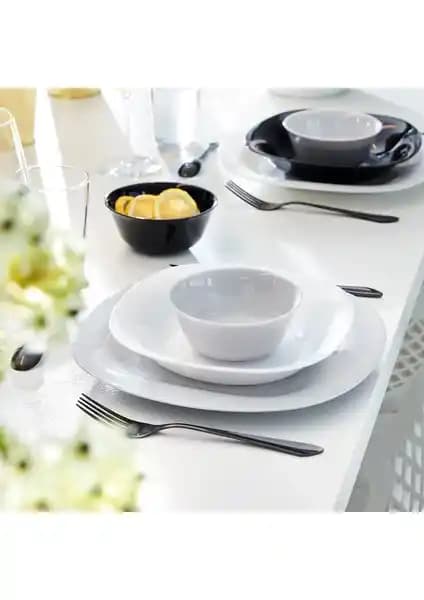 Luminarc Carine Blanc 24 Parça Yemek Takımı Modern ve Dayanıklı Şık Tasarım