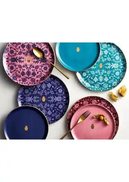 Porland Glamorous Servis Sunum Seti: Renkli ve Şık Porselen Yemek Takımı
