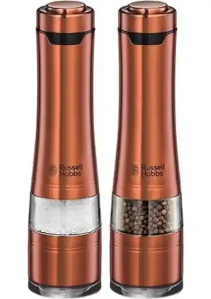 Russell Hobbs Bakır Kaplamalı Tuz ve Karabiber Öğütücüleri Modern ve Şık Tasarım