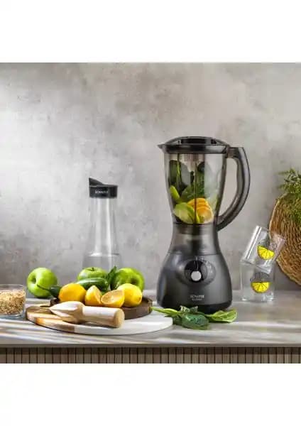 Schafer Blendy Sürahi Blender-Antrasit: Modern ve Dayanıklı Çok Fonksiyonlu Mutfak Aleti