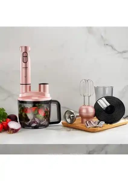 Schafer Chef Blend Mega Blender Set-Rosegold: Çok Fonksiyonlu Güçlü Mutfak Aleti