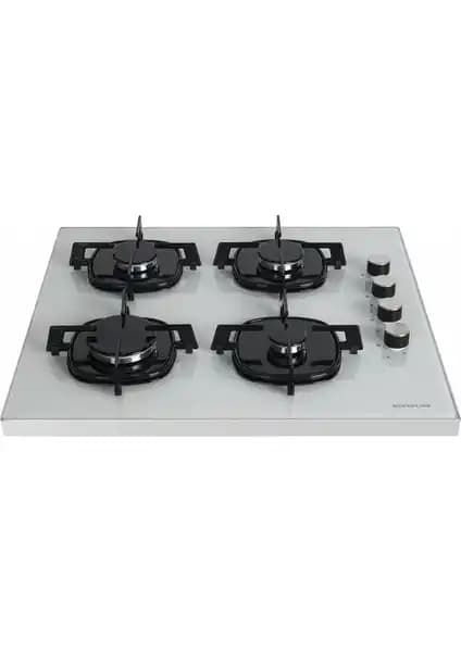 Silverline FS5425W01 Beyaz Cam Setüstü Gazlı Ocak Modern ve Güvenilir Mutfak Aksesuarı