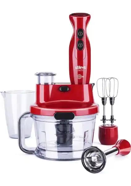 Stilevs Mago Pro El Blender Seti 1500 W Güçlü Çok Fonksiyonlu Mutfak Aleti