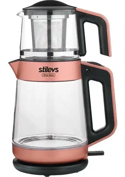 Stilevs SIH30551 BICAY Cam Çaycı Rose Renkli Modern ve Şık Tasarım Özellikleri