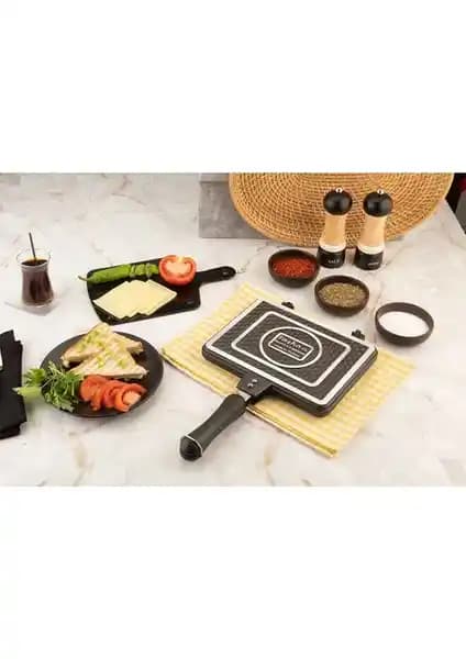 Taşhan Dinç Avm Lüx Granit Ocak Üstü Tost Makinası - Dayanıklı ve Pratik Mutfak Aleti