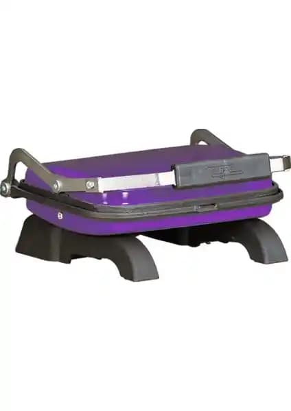 Tuğra Döküm Ev Tipi Tost Makinesi Mor Renkli, Dayanıklı ve Yüksek Performanslı