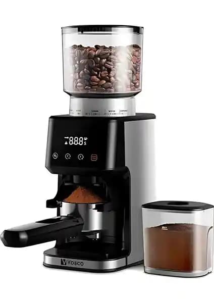 Vosco Dijital Espresso Kahve Değirmeni ve Öğütücü En İyi Kahve Öğütme Deneyimi Sunar