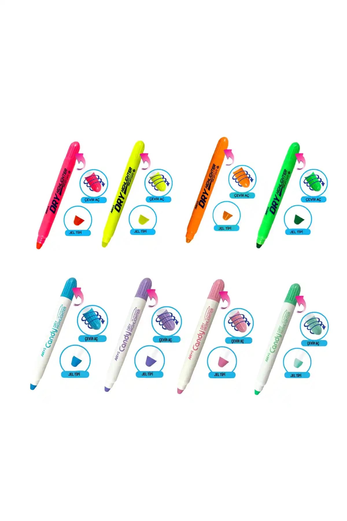 Amos 4 Pastel ve Canlı Renk Fosforlu Kalem Seti İncelemesi ve Kullanım İpuçları