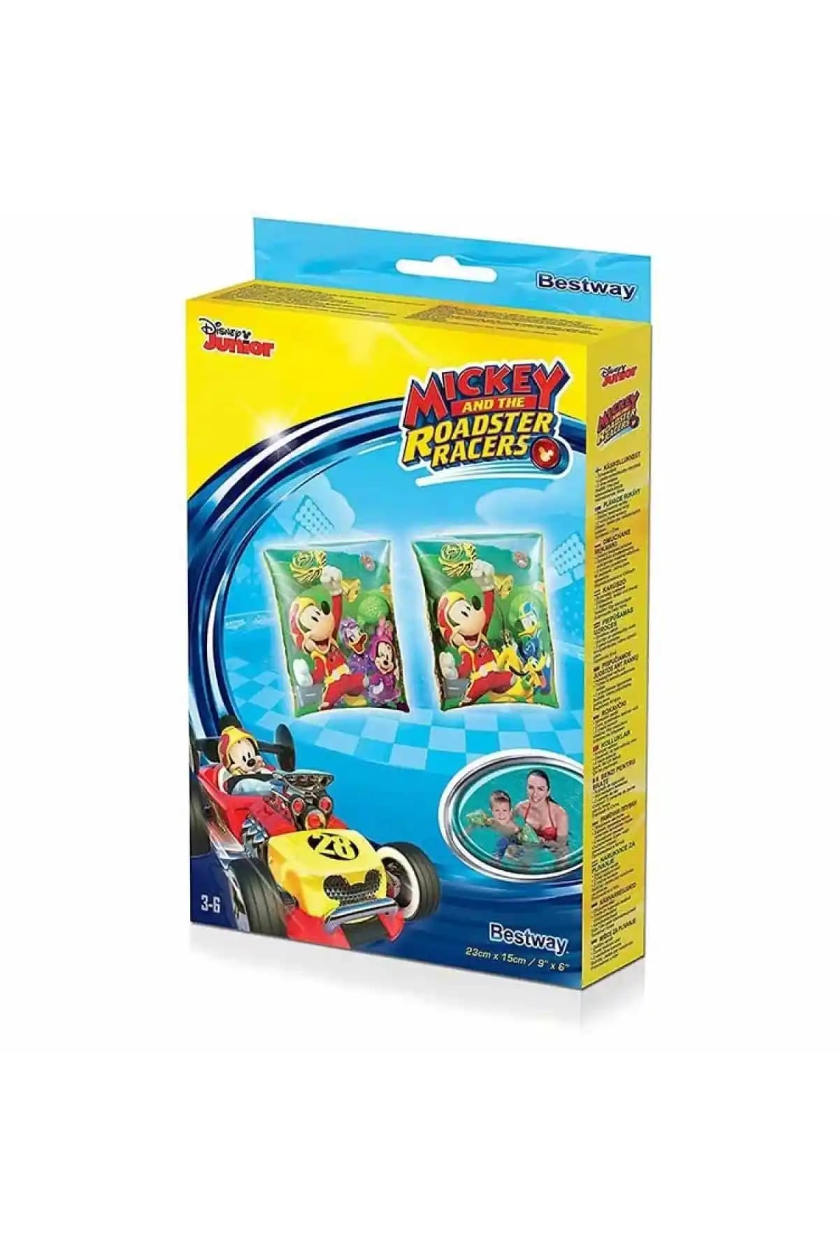 Bestway Mickey Şişme Deniz Kolluğu Çocuklar İçin Güvenli ve Renkli Yüzme Yardımcısı