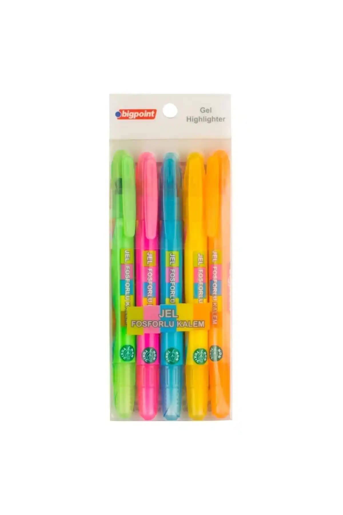 Bigpoint Jel Mum Boya Fosforlu 5 Renk Güvenli ve Yaratıcı Boyama Deneyimi