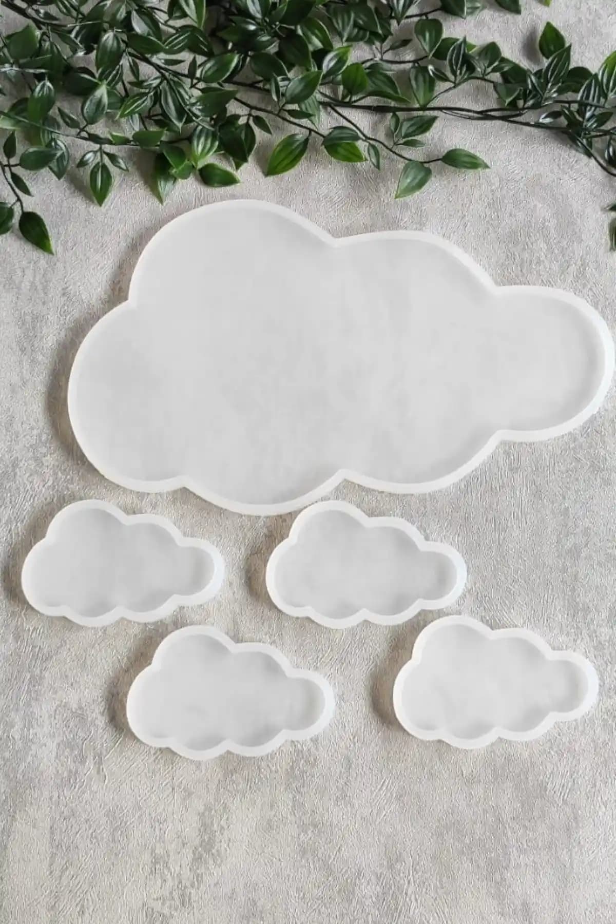 By Shesel Epoksi Kalıp Bulut Baby Shower Dekorasyonları İçin Yüksek Kaliteli Silikon Kalıp