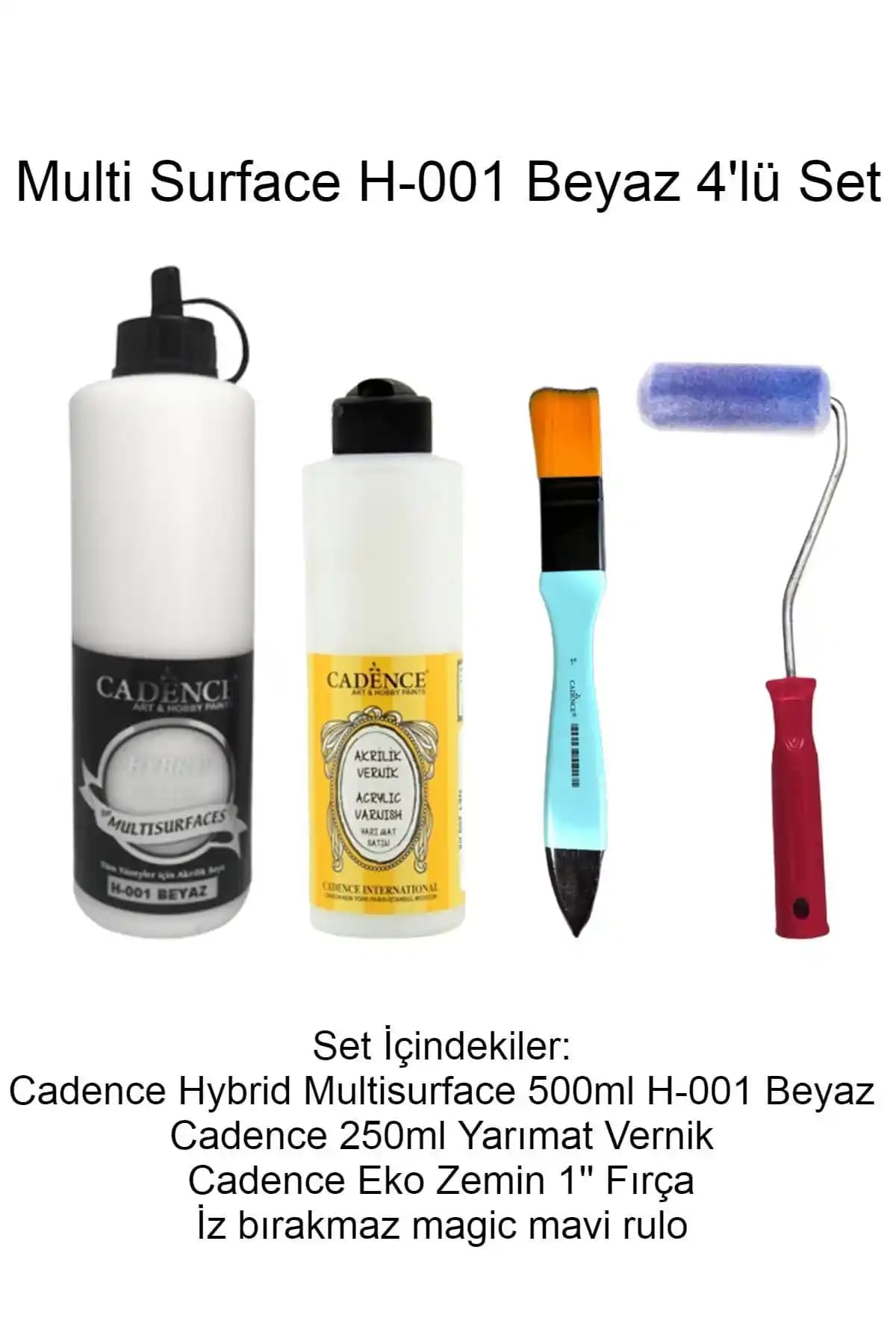 Cadence Boya Multi Surface 001 Beyaz Hybrid Boya Seti: Çok Yönlü ve Dayanıklı Boyama Çözümü