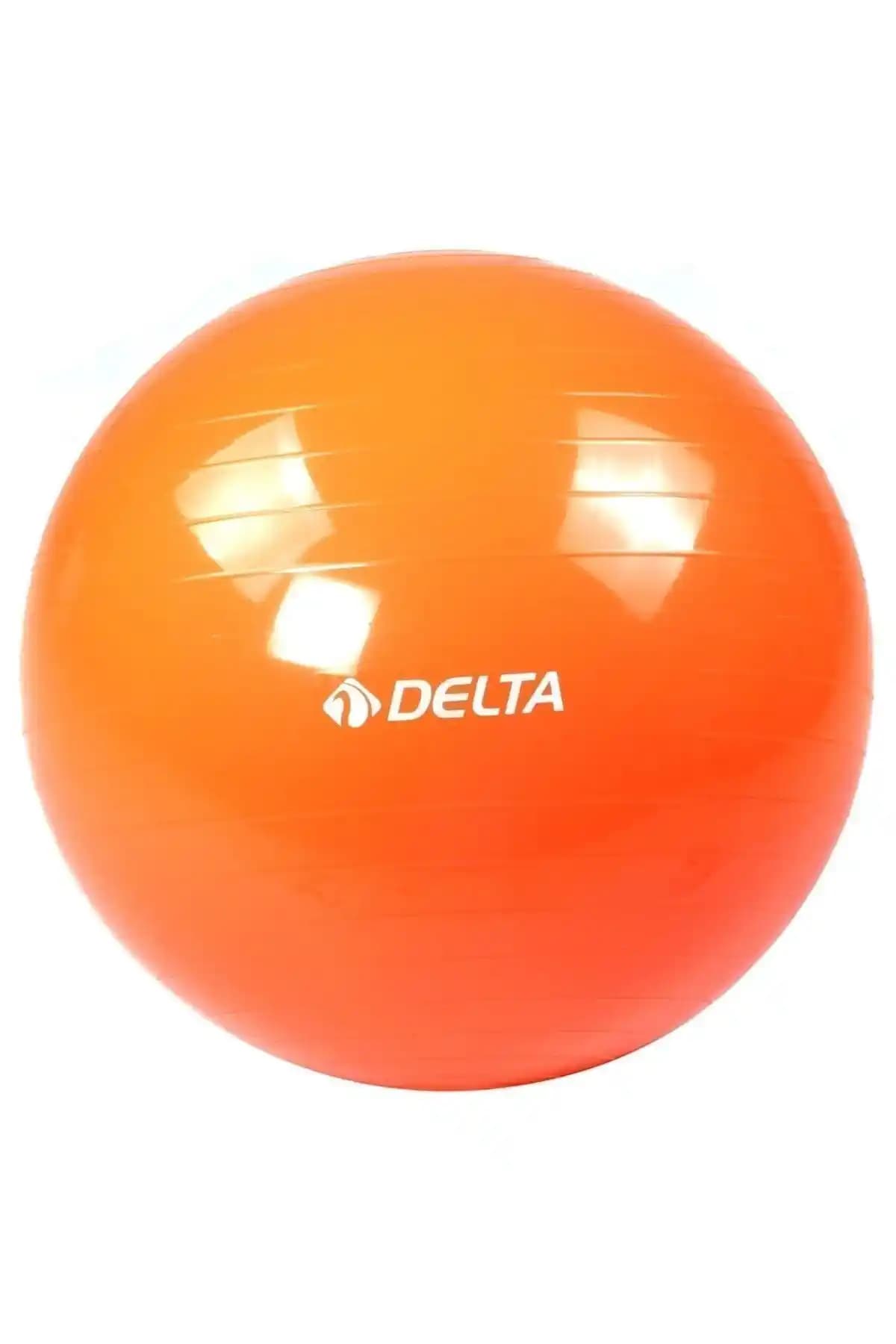 Delta 65 Cm Deluxe Turuncu Pilates Topu Sağlıklı Egzersiz ve Denge Geliştirme Aracı