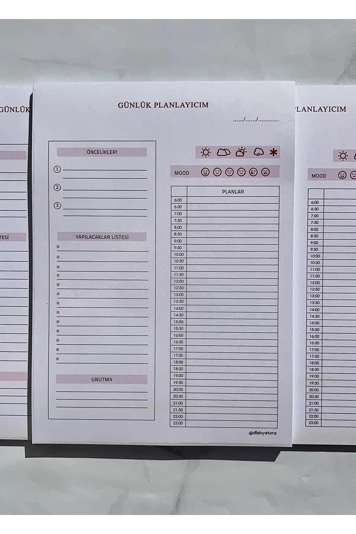 DileloyStore Günlük Planlayıcı Bloknotu: İşlevsel ve Şık Tasarım ile Günlük Notlarınızı Düzenleyin