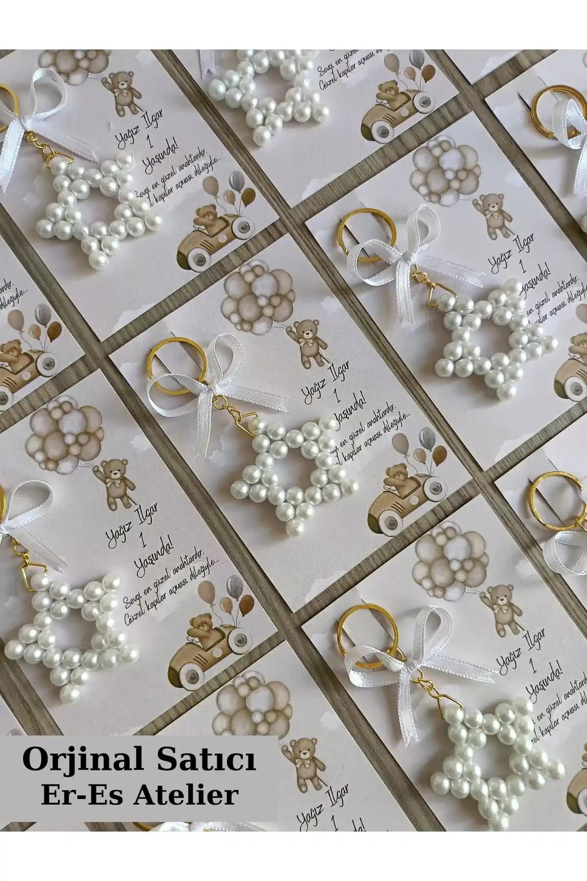 ErEs Atelier Renkli Anahtarlık Seti Doğum Günü ve Mevlid Kutlamaları İçin Özel Tasarım